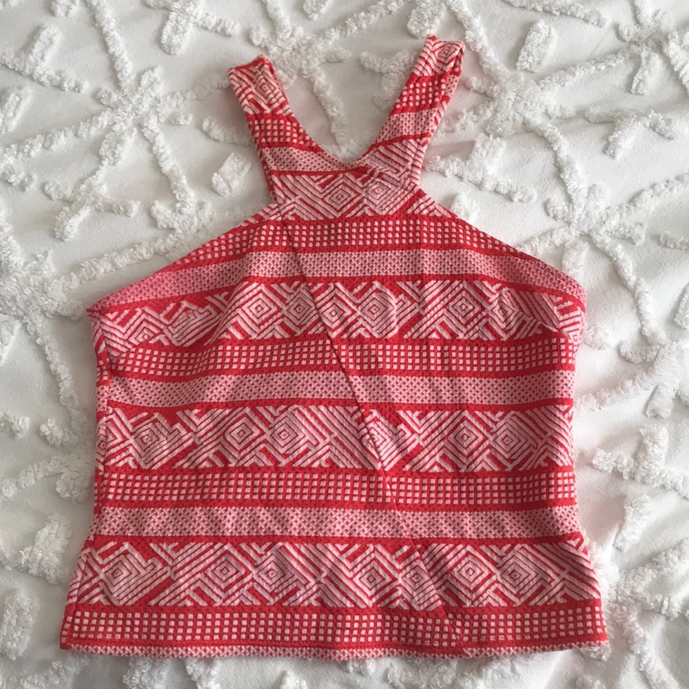 Coral Crop Top